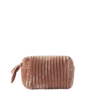 Mint Velvet Pink Small Velvet Wash Bag